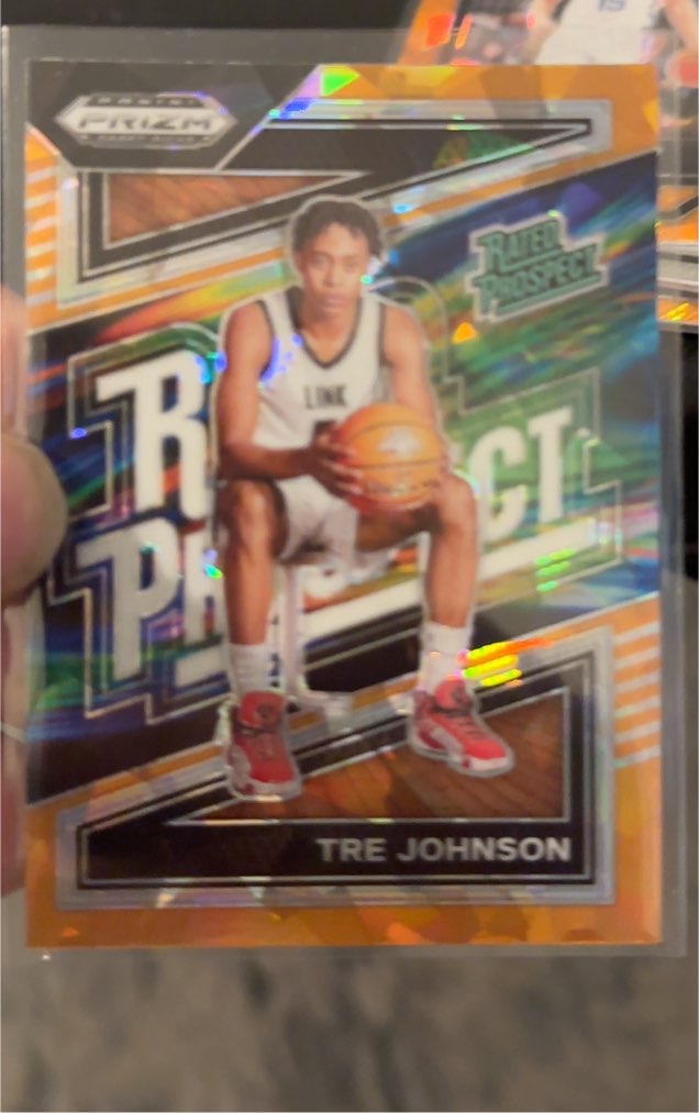 2024 Panini Prizm Draft Picks #15 Tre Johnson Rated Prospect — front