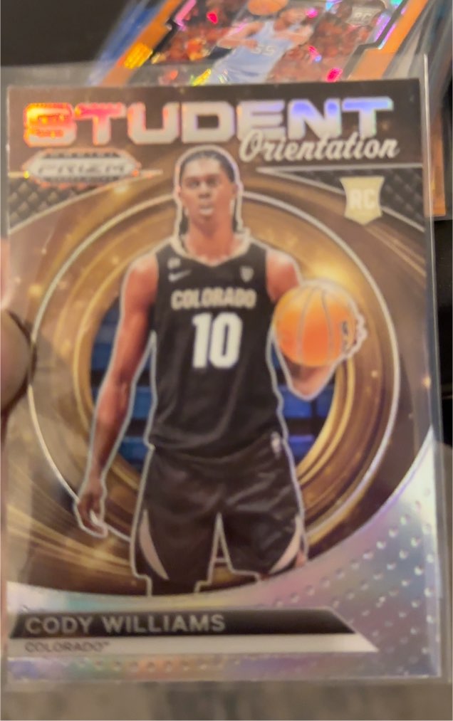 2024 Panini Prizm Draft Picks Student Orientation #23 Cody Williams — front