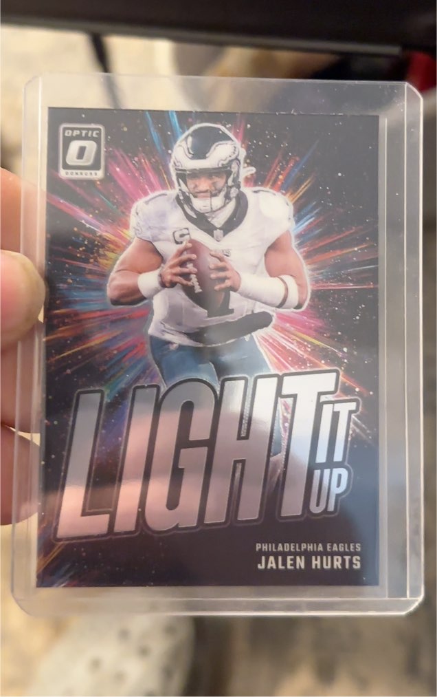 2024 Panini Donruss Optic #19 Jalen Hurts Light It Up — front