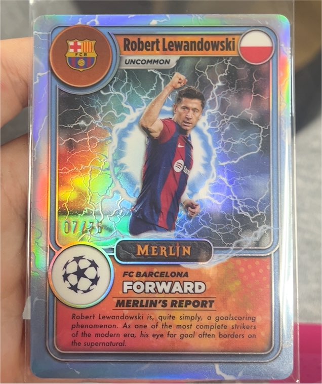 2024 Topps Merlin #MERLIN'S REPORT Robert Lewandowski — front