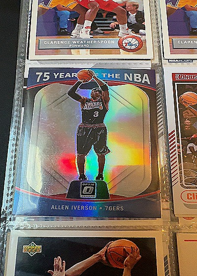 2021 Donruss Optic 75 Years of the NBA #38 Allen Iverson — front