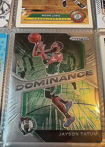 2020-21 Panini Prizm #9 Jayson Tatum Dominance — front