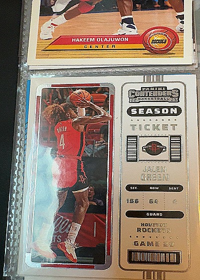 2022-23 Panini Contenders #70 Jalen Green Season Ticket — front