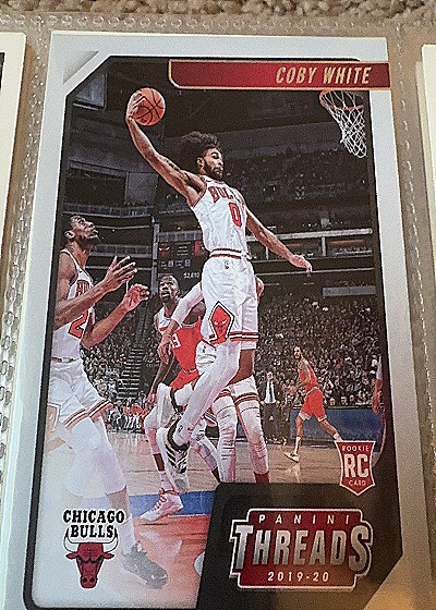 2019-20 Panini Chronicles Threads #95 Coby White — front