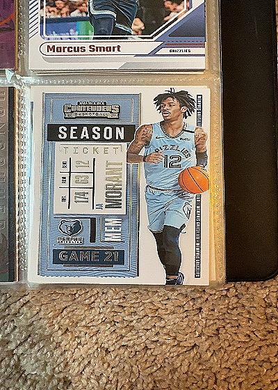 2020-21 Panini Contenders Season Ticket #75 Ja Morant — front