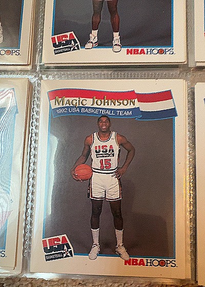 1991-92 NBA Hoops #54 Magic Johnson — front