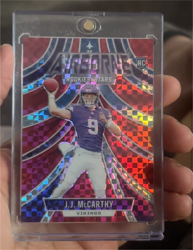 2024 Panini Rookies & Stars Airborne #A-JMY J.J. McCarthy — front