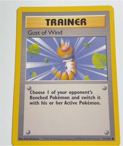 1999 Pokémon Base Set #93 Gust of Wind — front