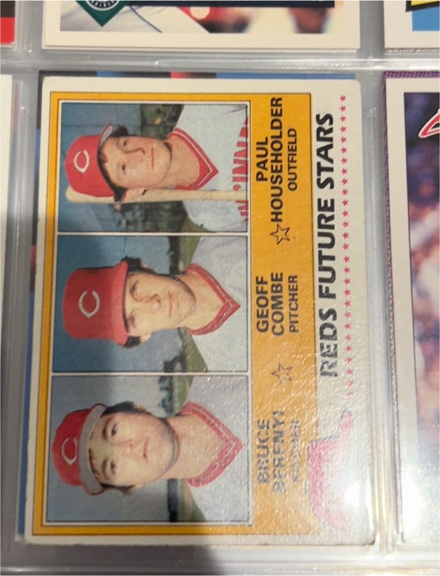 1981 Topps #606 Bruce Berenyi, Geoff Combe, Paul Householder — front