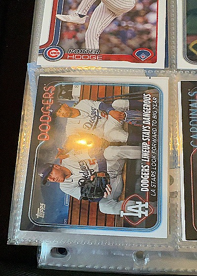 2024 Topps Dodgers Lineup Stays Dangerous #401 Freddie Freeman & Mookie Betts — front
