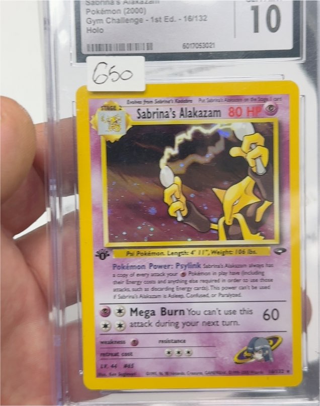 2000 Pokémon Gym Challenge #16 Sabrina's Alakazam — front