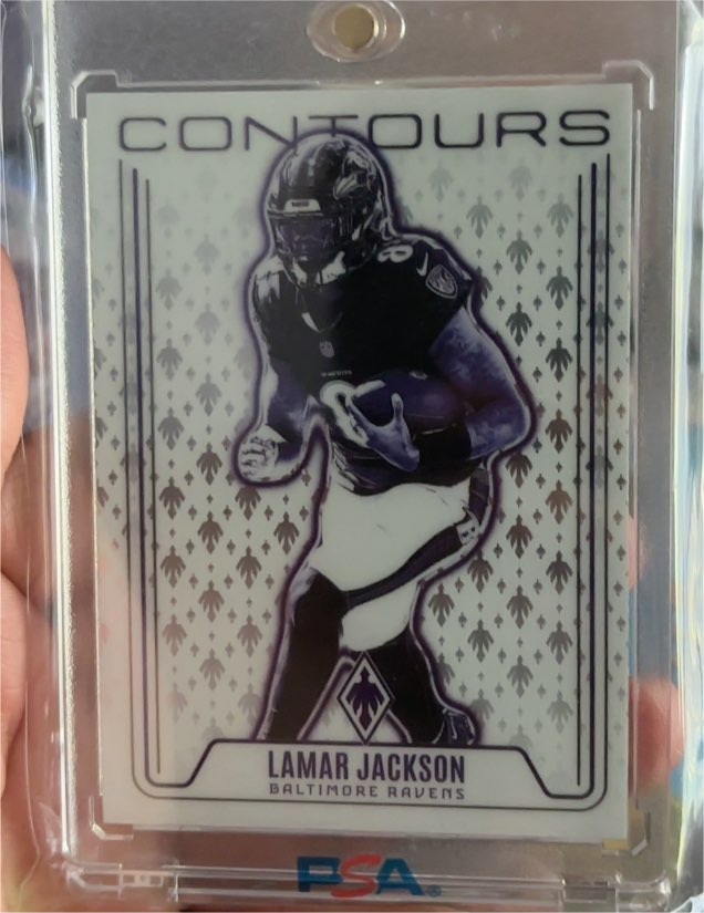 2024 Panini Phoenix #CON-LJN Lamar Jackson Contours — front