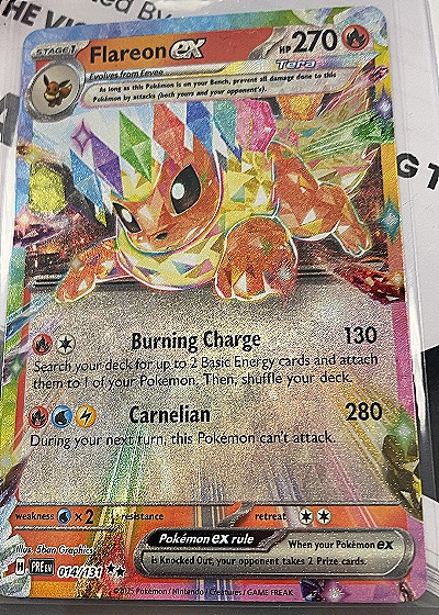 Flareon ex 014/131 Prismatic Evolutions — front