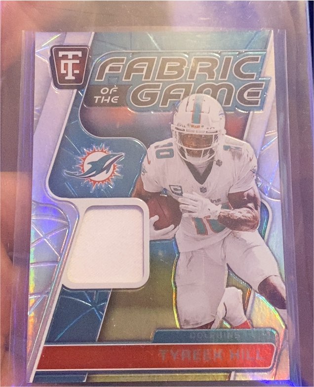 2024 Panini Totally Certified Fabric of the Game #Tyreek Hill — front