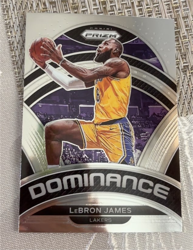 2022-23 Panini Prizm #24 LeBron James Dominance — front