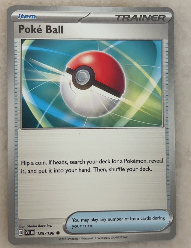 2023 Pokémon Scarlet & Violet #185 Poké Ball — front