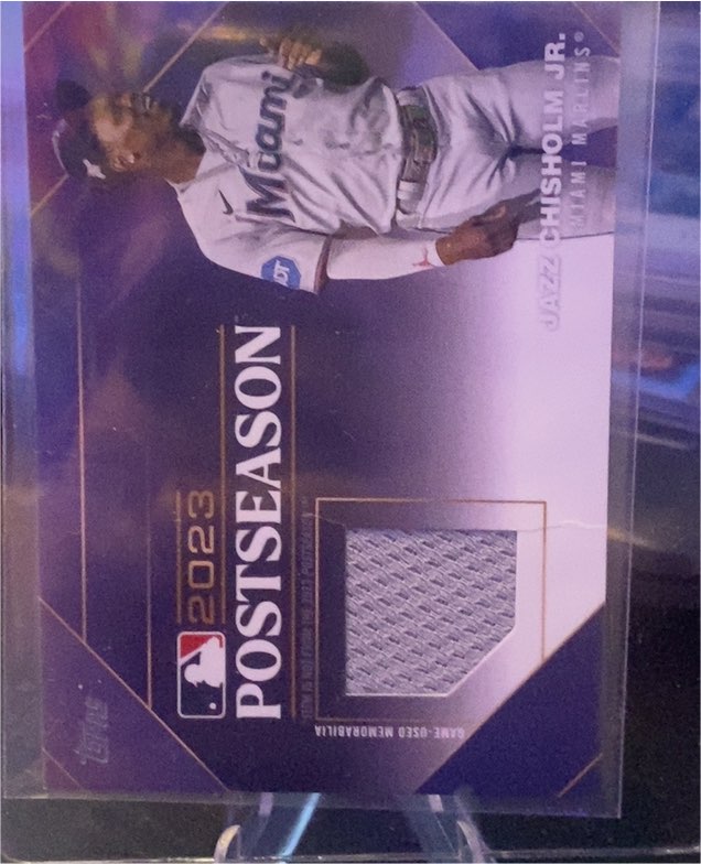 2023 Topps Postseason #PPR-JC Jazz Chisholm Jr. — front