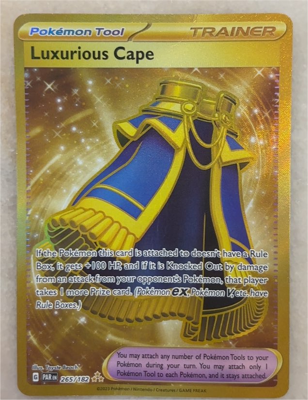 2023 Pokémon SV04: Paradox Rift #265 Luxurious Cape — front