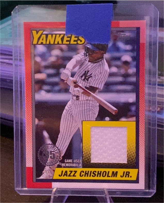 2025 Topps Series 1 - 1990 Topps Baseball Relics Jazz Chisholm Jr. #T90R-JCJ — front