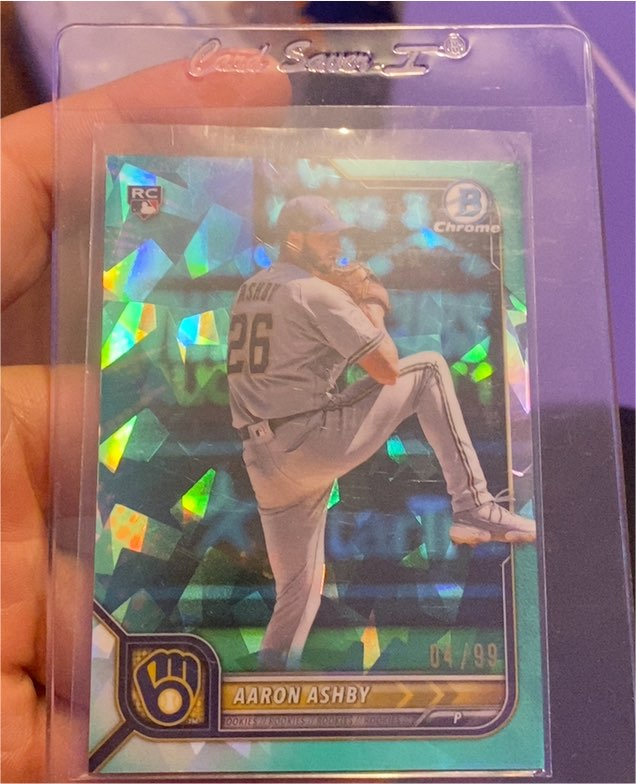 2022 Bowman Chrome #33 Aaron Ashby — front