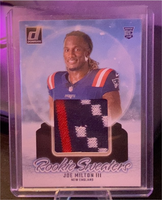 2024 Panini Donruss Rookie Holiday Sweater #RHS-JMI Joe Milton III — front