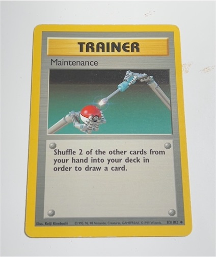 1999 Pokémon Base Set #83 Maintenance — front
