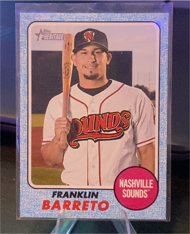 2017 Topps Heritage Minor League #FB Franklin Barreto — front