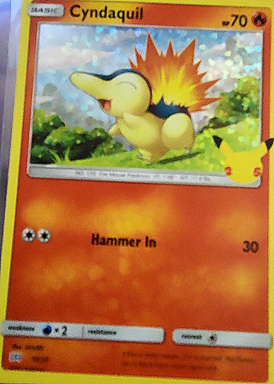 2021 Pokémon McDonald's 25th Anniversary #10 Cyndaquil — front