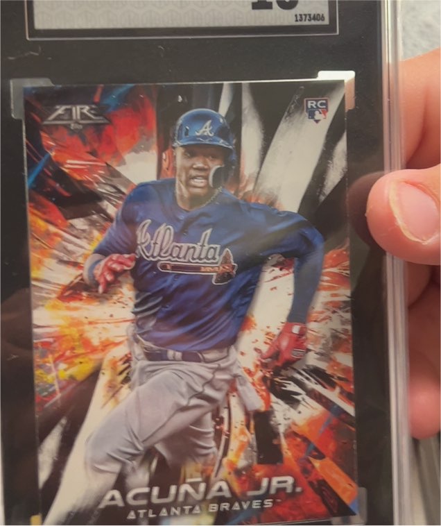 2018 Topps Fire #109 Ronald Acuna Jr. — front