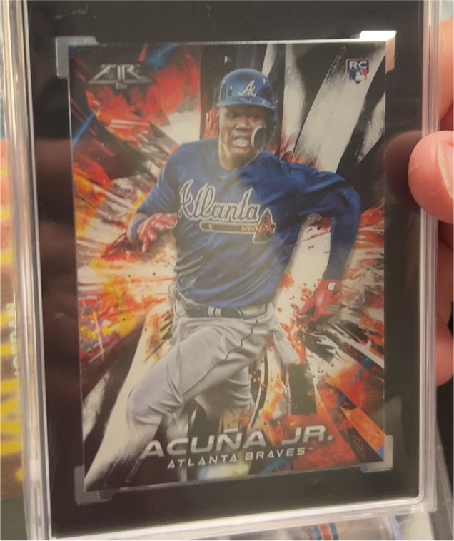 2018 Topps Fire #109 Ronald Acuna Jr. — front