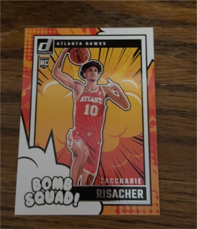 2024-25 Panini Donruss #11 Zaccharie Risacher Bomb Squad — front