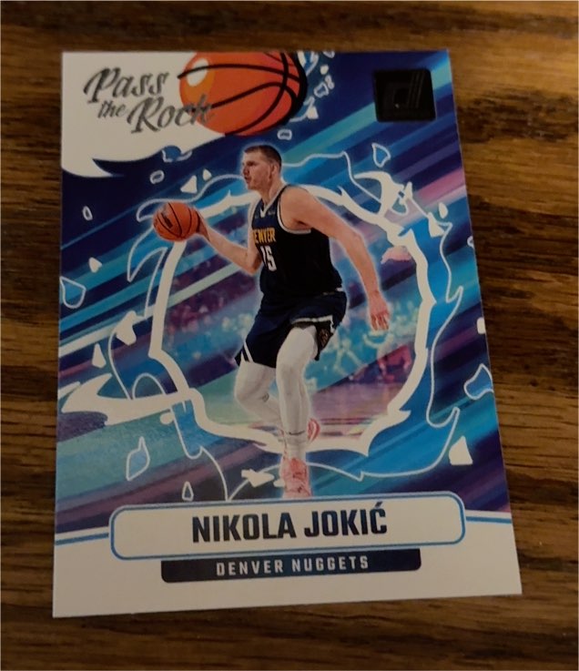 2024-25 Panini Donruss Pass the Rock #8 Nikola Jokić — front