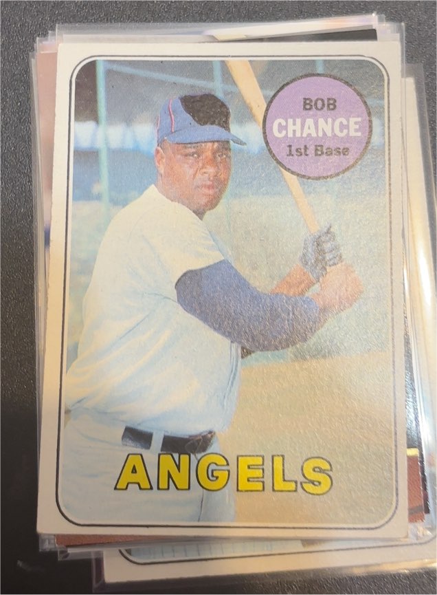 1969 Topps #523 Bob Chance — front