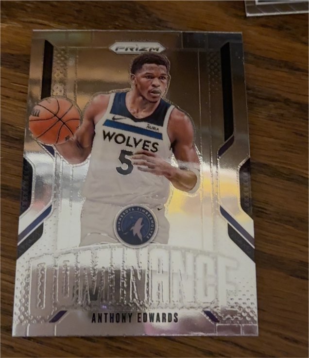 2024-25 Panini Prizm Dominance #9 Anthony Edwards — front