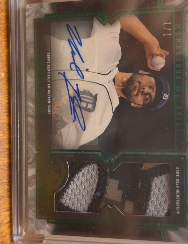 2017 Topps Museum Collection Momentous Material #MM-MF Michael Fulmer — front