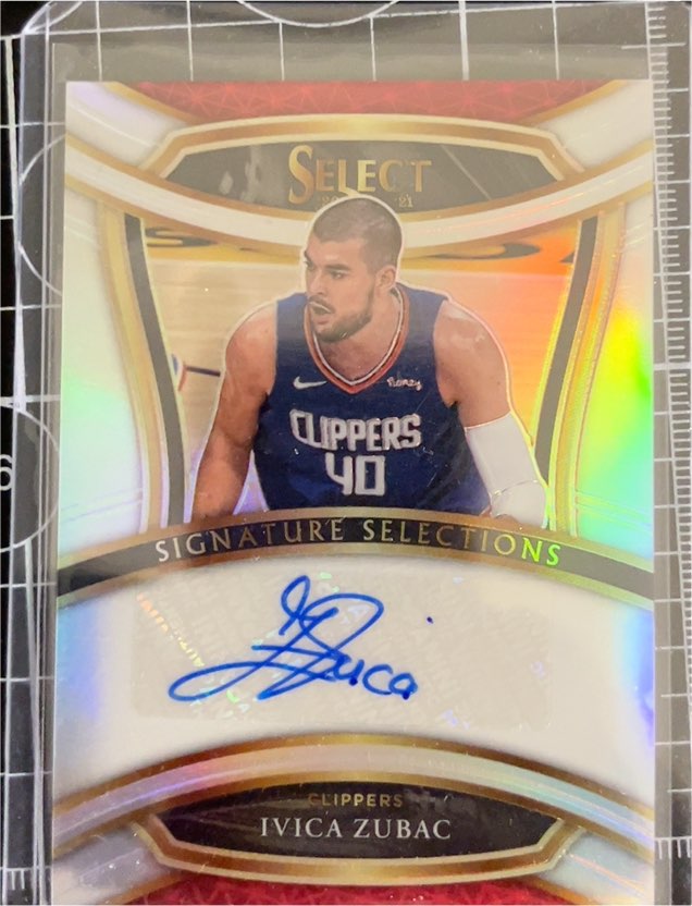 2020-21 Panini Select Signature Selections #SIS-IVZ Ivica Zubac — front
