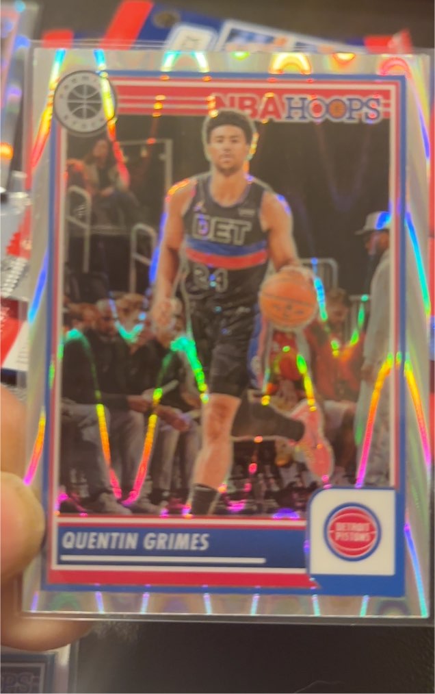 2023-24 Panini NBA Hoops Premium Stock #216 Quentin Grimes — front