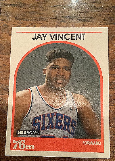 1989-90 NBA Hoops #345 Jay Vincent — front