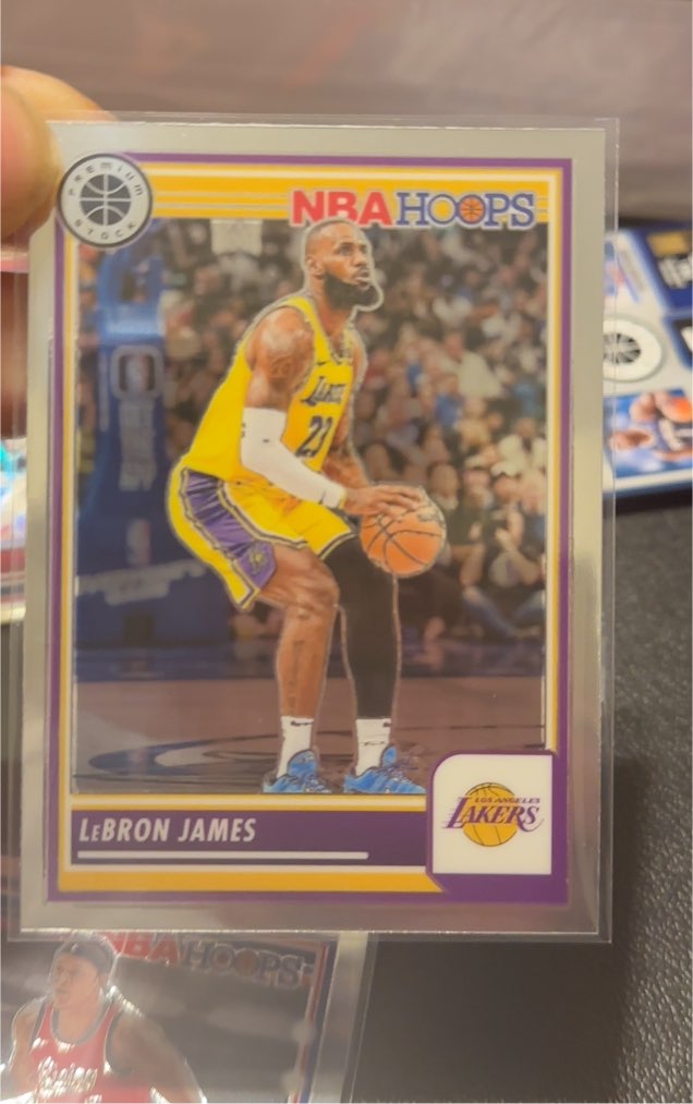 2023-24 Panini NBA Hoops Premium Stock #149 LeBron James — front