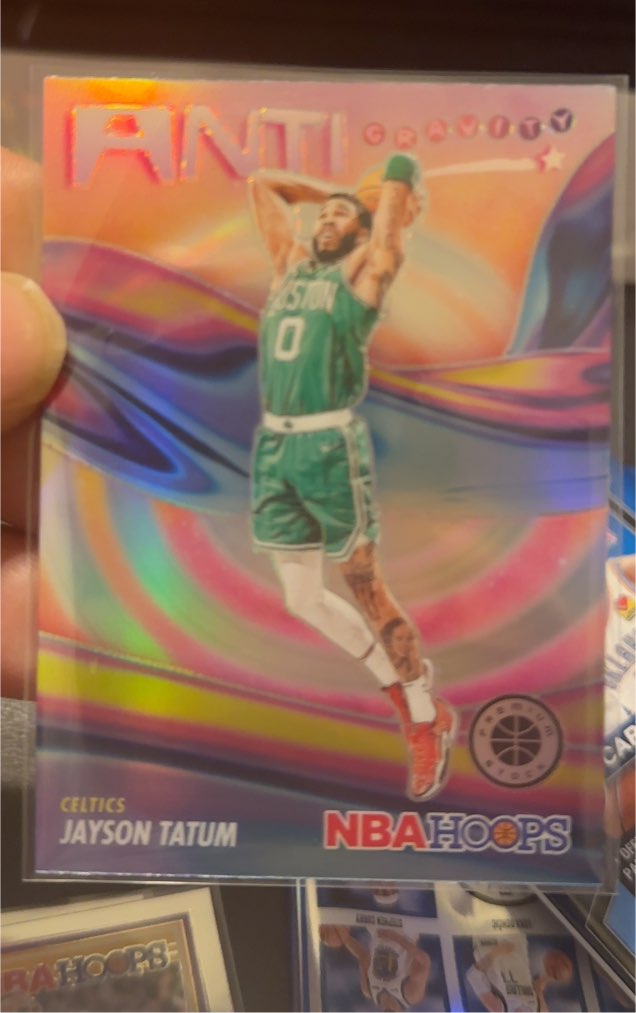 2023-24 Panini NBA Hoops Premium Stock #6 Jayson Tatum Anti Gravity — front