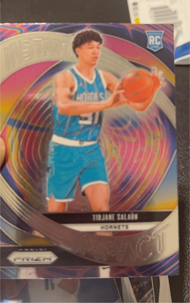 2024-25 Panini Prizm #22 Tidjane Salaun Instant Impact Rookie — front