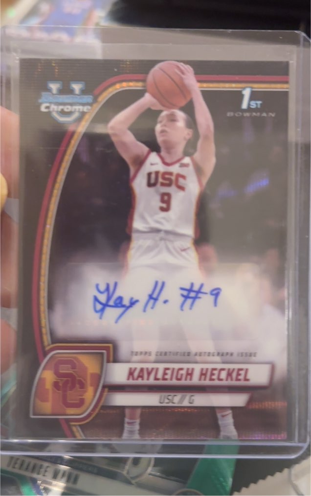 2024-25 Bowman University Chrome #43 Kayleigh Heckel — front