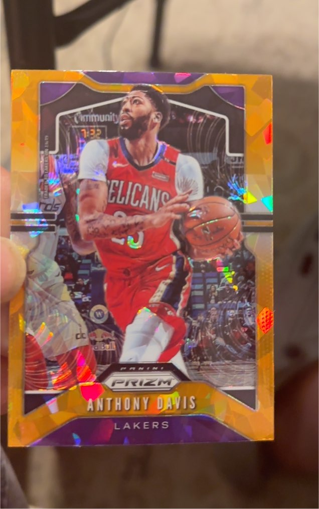2019-20 Panini Prizm #222 Anthony Davis — front
