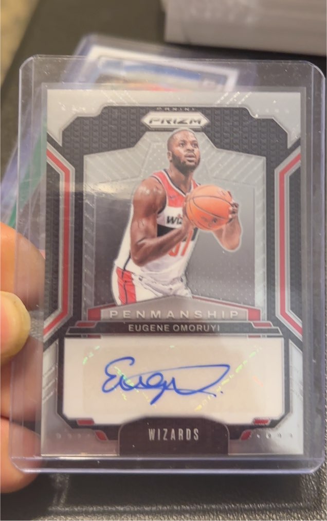 2024-25 Panini Prizm #PNM-EUG Eugene Omoruyi Penmanship Autograph — front