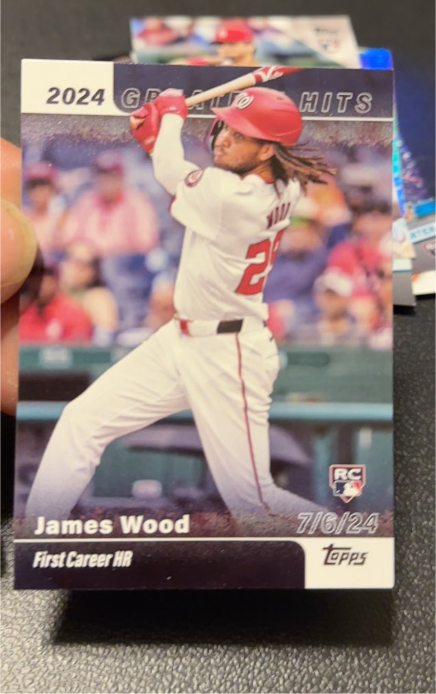 2025 Topps Series 1 2024 Greatest Hits #GH-13 James Wood — front