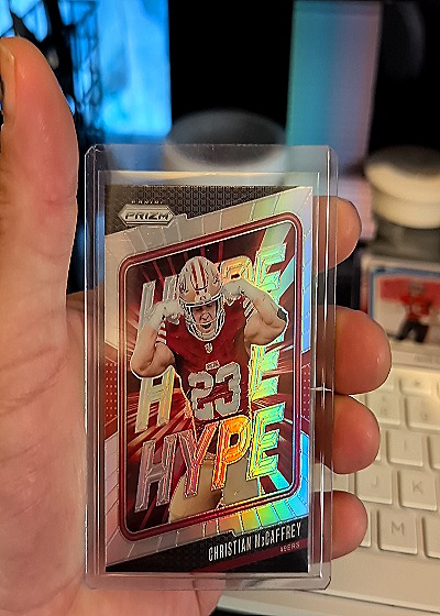 2024 Panini Prizm #5 Christian McCaffrey Hype — front