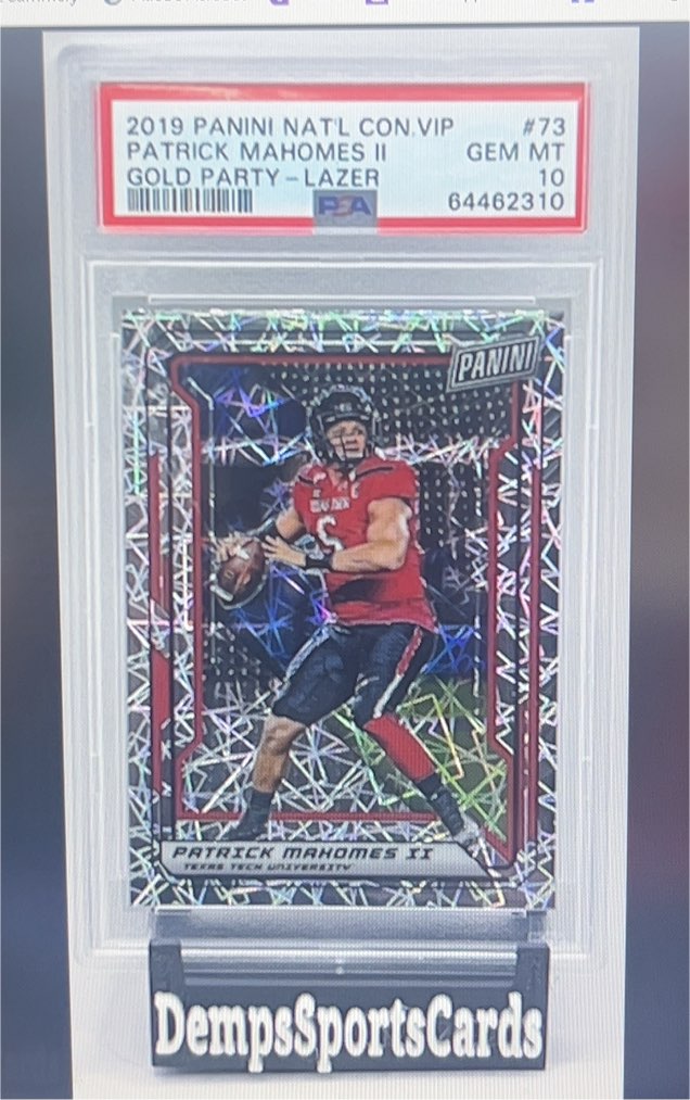 2019 Panini Nat'l Con. VIP #73 Patrick Mahomes II — front