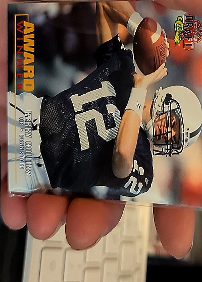 1996 Upper Deck Draft #AWARD WINNER Kerry Collins — front