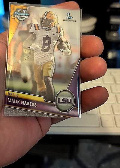 2023 Bowman University Chrome #74 Malik Nabers — front