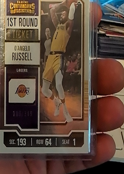 2023-24 Panini Contenders 1st Round Ticket #193-64-1 D'Angelo Russell — front